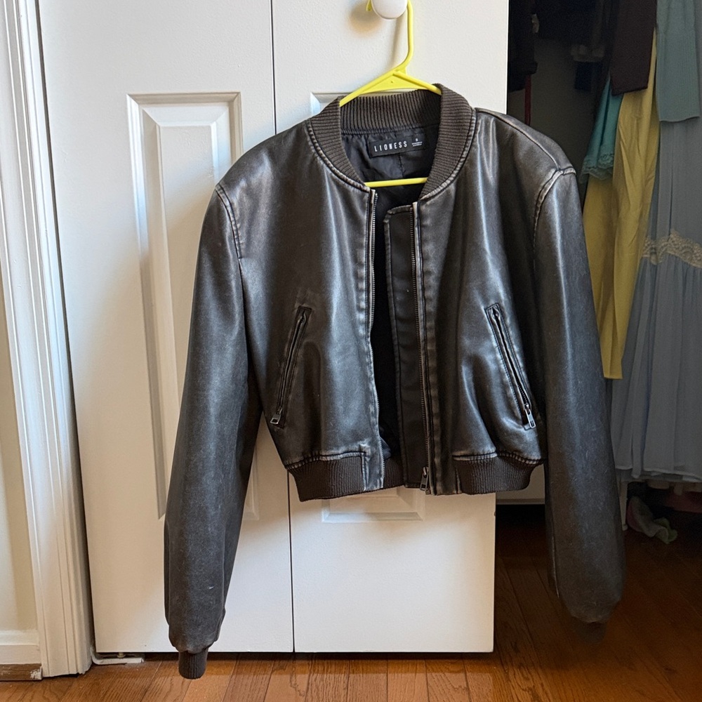 Lioness Black Bomber Jacket